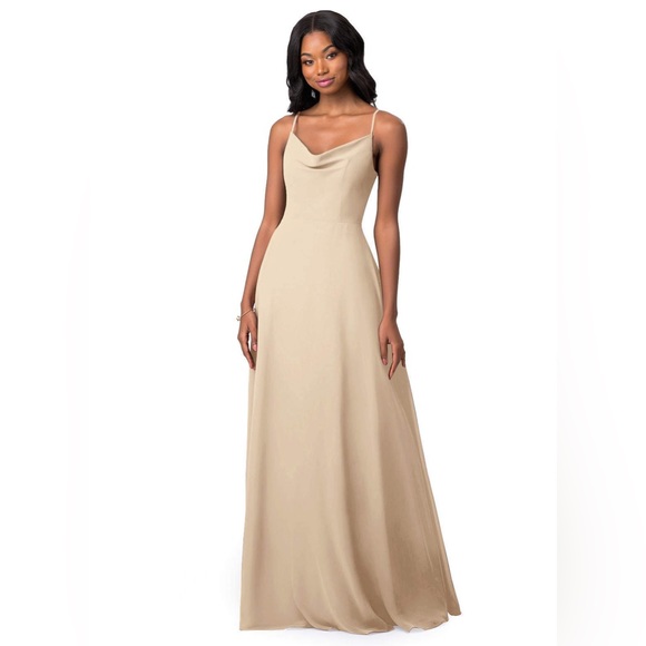 Azazie Dresses Champagne Colored Bridesmaids Dress From Azazie Size